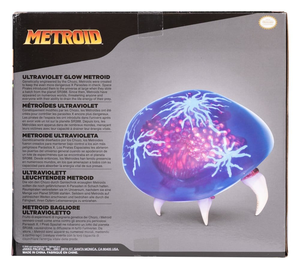 World of Nintendo Figura Metroid Prime Metroid Ultraviolet Glow 15 cm