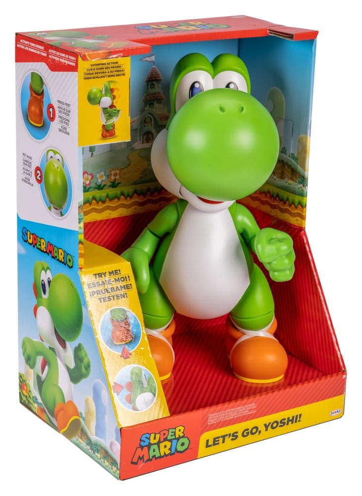 Figura interactiva Yoshi Lets Go Super Mario Bros 36cm