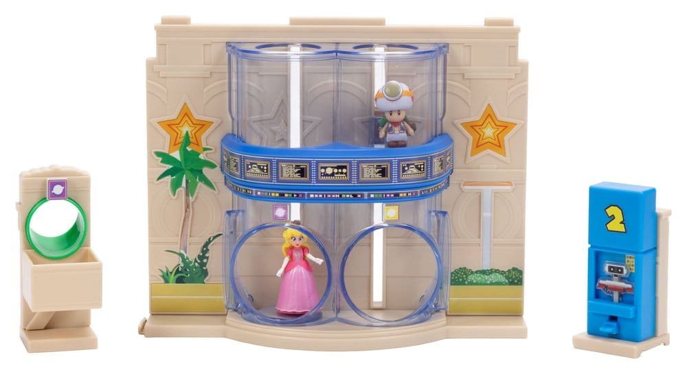 Super Mario Galaxy: la película Diorama con 2 Minifiguras Galaxia Puerta Celestia