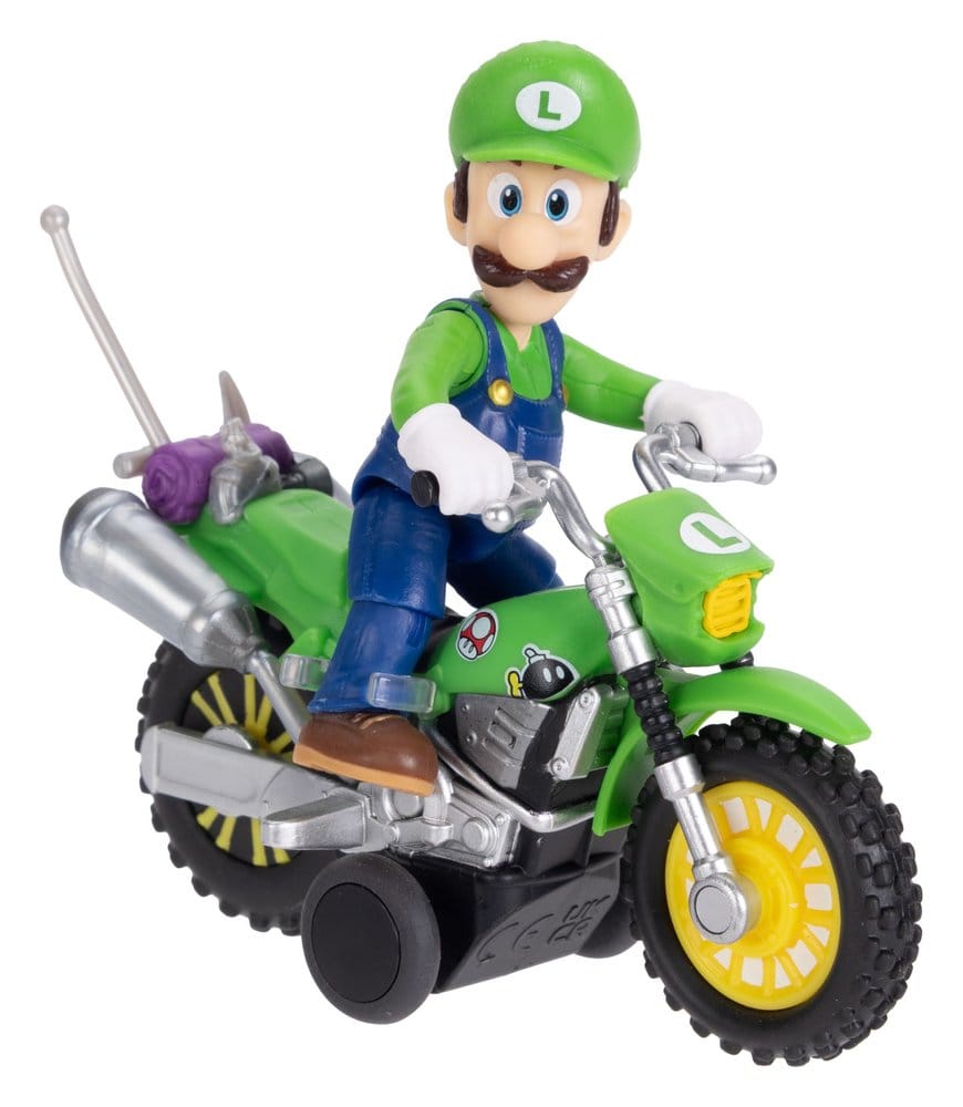 Super Mario Galaxy: la película Figura con Motocicleta de Retroceso Luigi 6 cm Frikytopia