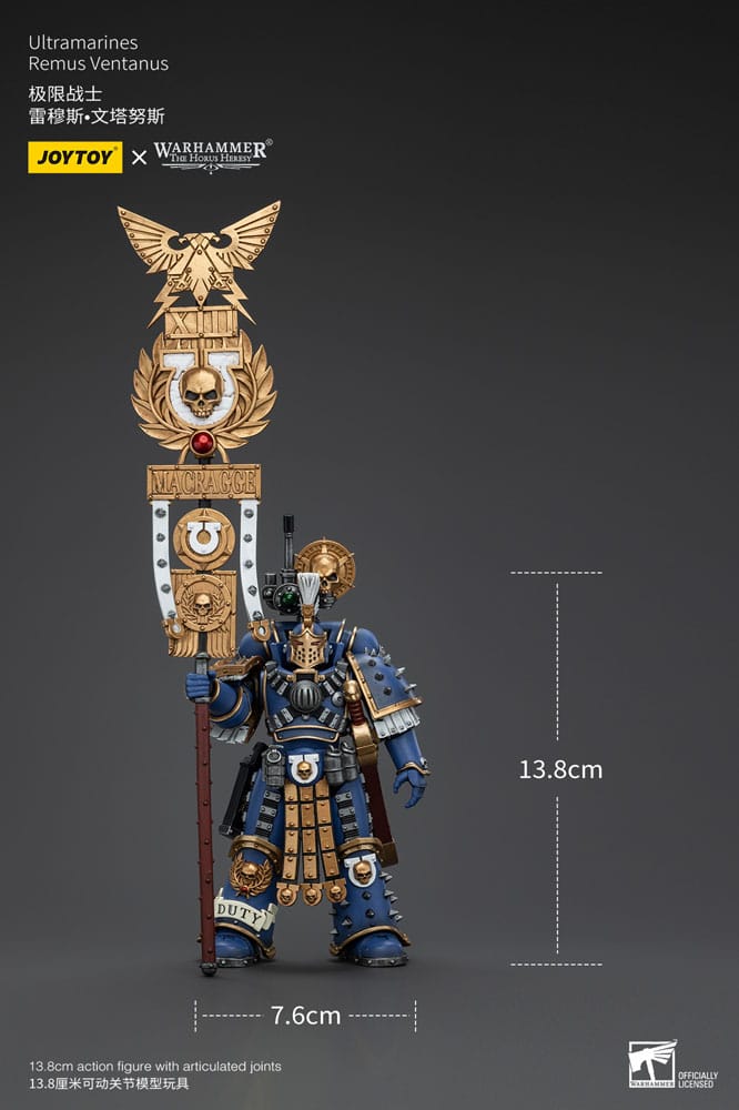Warhammer The Horus Heresy Figura 1/18 Ultramarines Remus Ventanus 14 cm