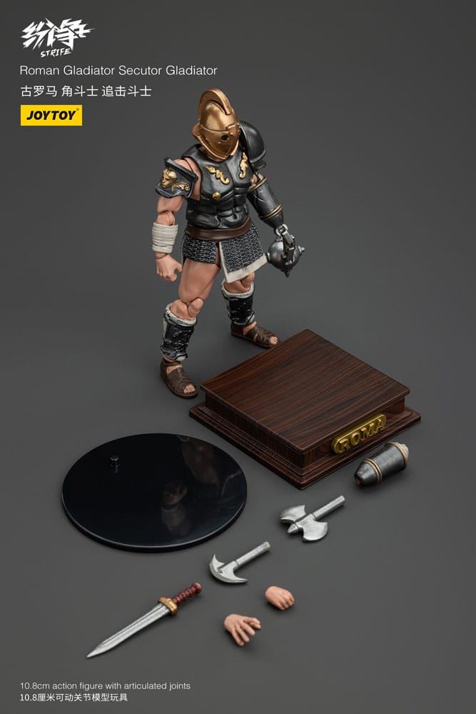Strife Figura 1/18 Roman Gladiator Secutor Gladiator 11 cm