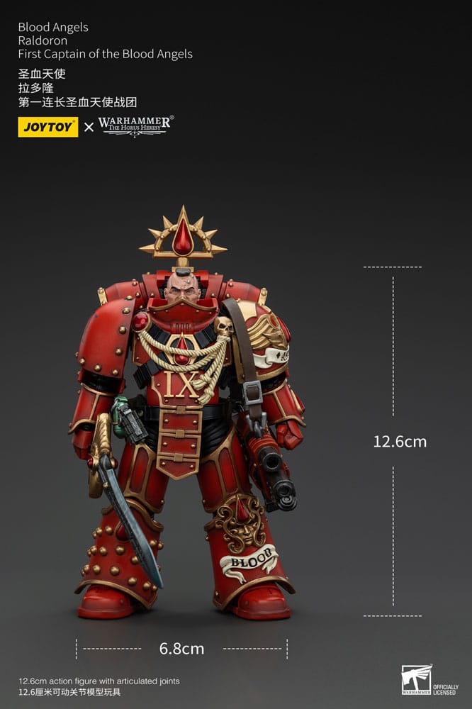 Warhammer The Horus Heresy Figura 1/18 Blood Angels Raldoron First Captain of the Blood Angels 13 cm