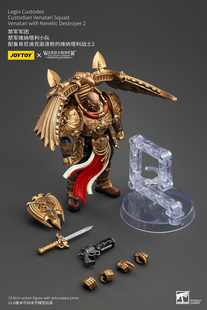 Warhammer The Horus Heresy Figura 1/18 Legio Custodes Custodian Venatari Squad Venatari with Kenetic Destroyer 2 13 cm
