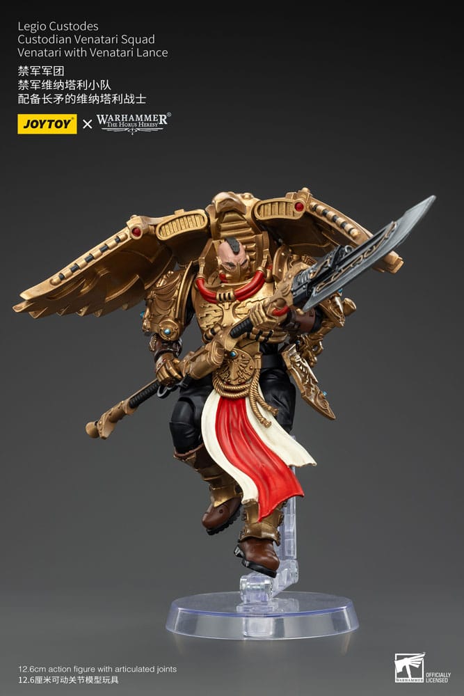Warhammer The Horus Heresy Figura 1/18 Legio Custodes Custodian Venatari Squad Venatari with Venatari Lance 13 cm