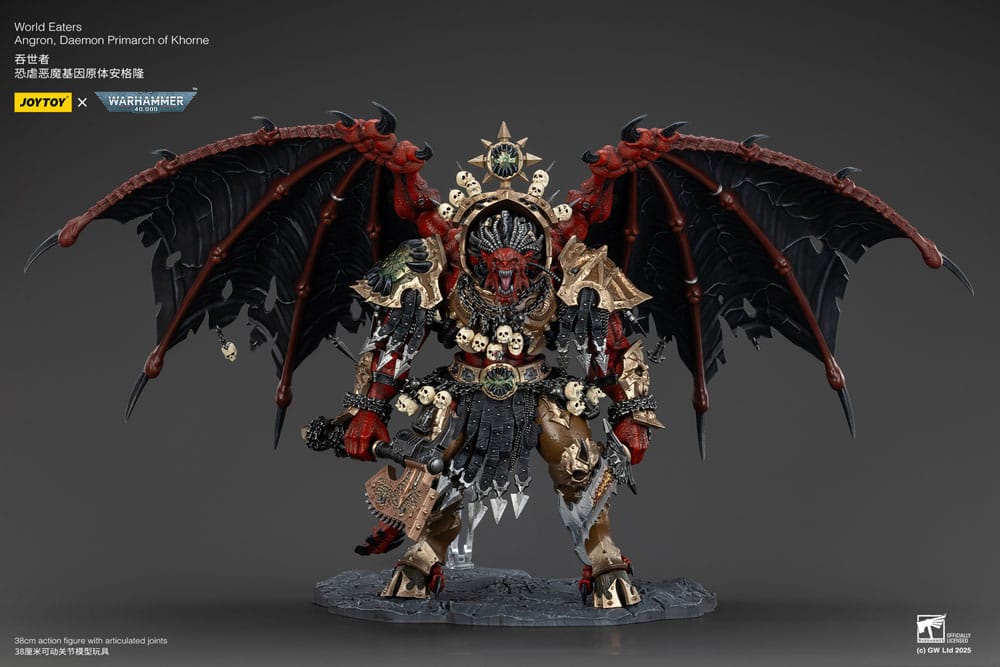 Warhammer 40k Figura World Eaters Angron Daemon Primarch of Khorne 48 cm