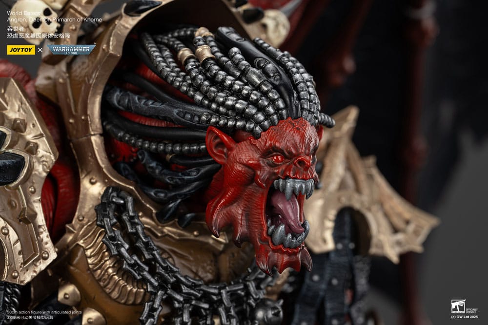 Warhammer 40k Figura World Eaters Angron Daemon Primarch of Khorne 48 cm