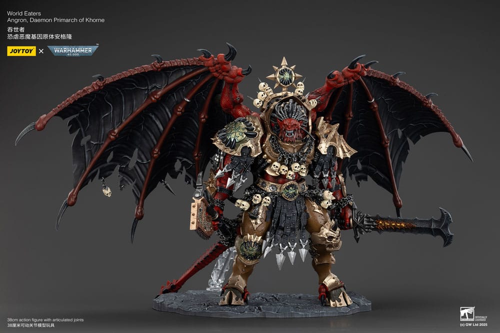 Warhammer 40k Figura World Eaters Angron Daemon Primarch of Khorne 48 cm