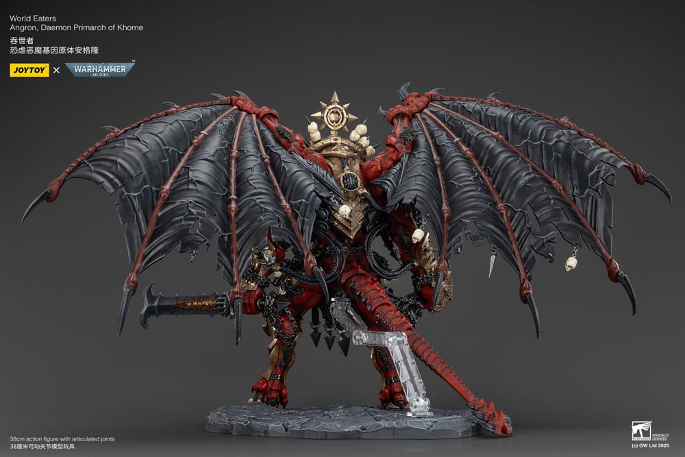 Warhammer 40k Figura World Eaters Angron Daemon Primarch of Khorne 48 cm