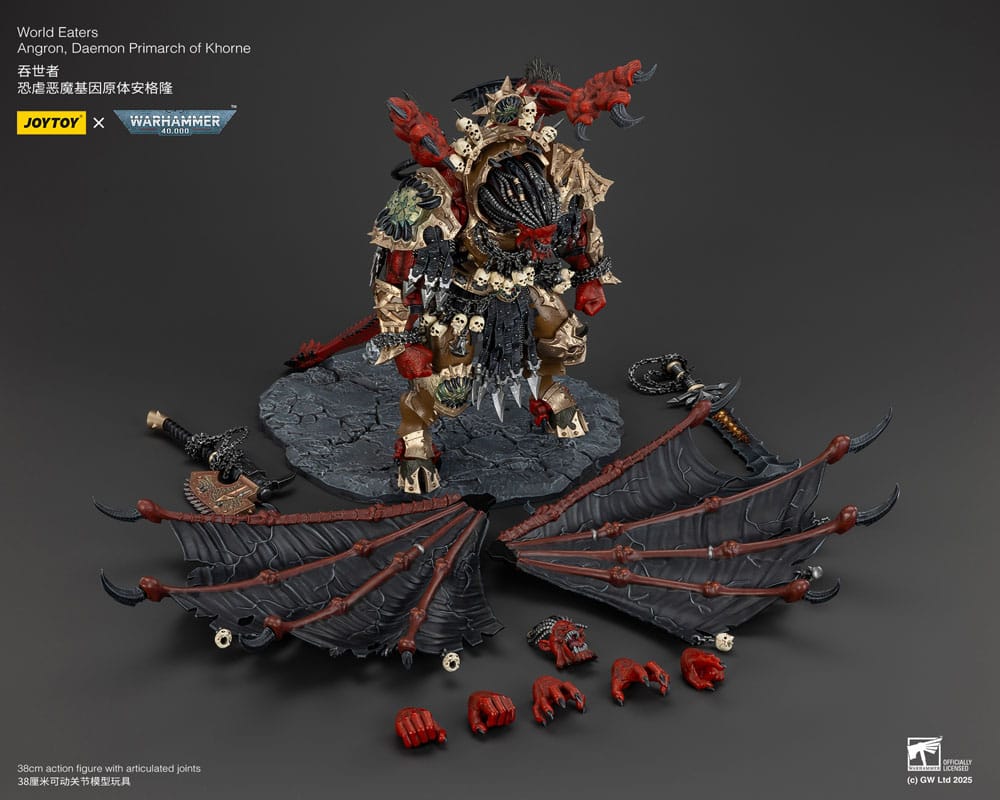 Warhammer 40k Figura World Eaters Angron Daemon Primarch of Khorne 48 cm