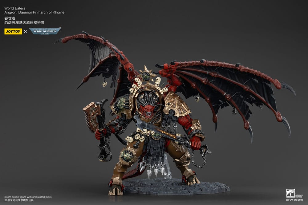 Warhammer 40k Figura World Eaters Angron Daemon Primarch of Khorne 48 cm