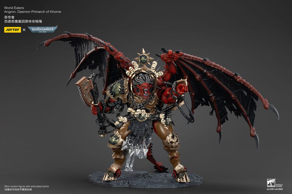 Warhammer 40k Figura World Eaters Angron Daemon Primarch of Khorne 48 cm