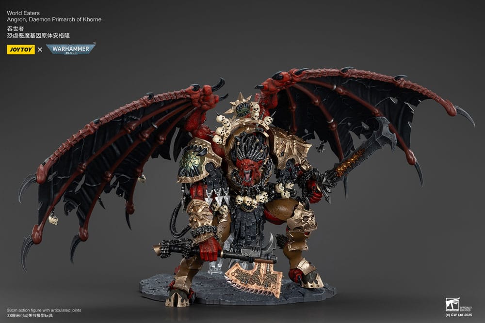 Warhammer 40k Figura World Eaters Angron Daemon Primarch of Khorne 48 cm