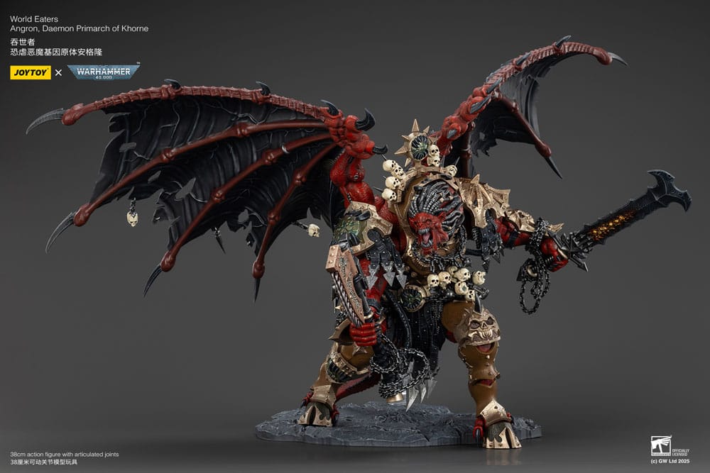 Warhammer 40k Figura World Eaters Angron Daemon Primarch of Khorne 48 cm