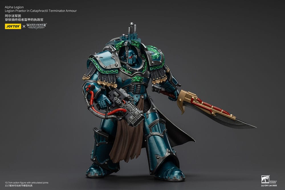 Warhammer The Horus Heresy Figura Alpha Legion Legion Praetor in Cataphractii Terminator Armour 18 cm