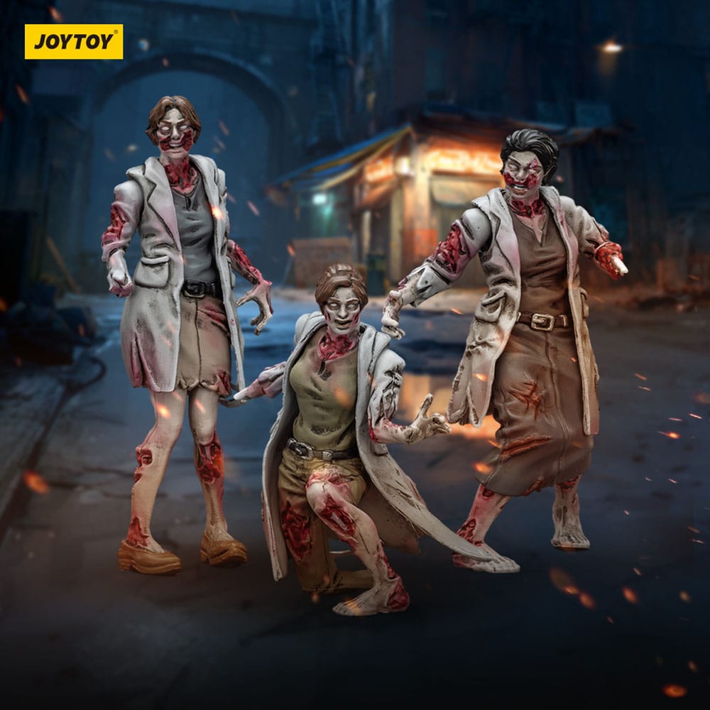 Zombie Pack de 3 Figuras Dark Source Medics 8 cm
