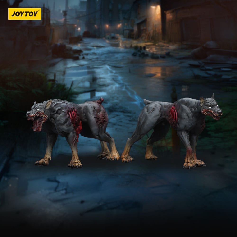 Zombie Pack de 2 Figuras Dark Source Police Dogs 8 cm