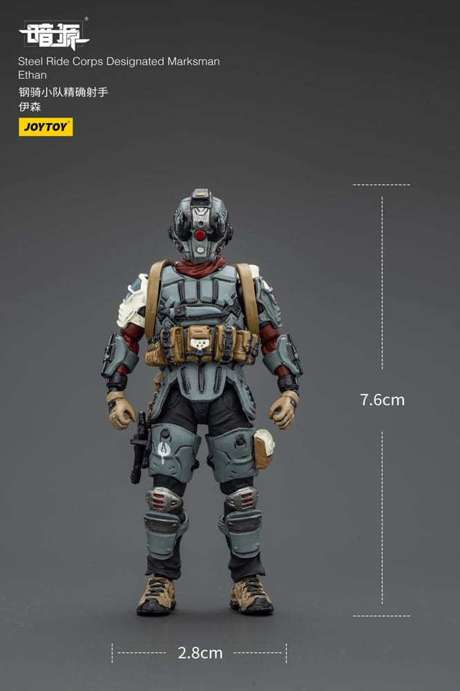 Steel Ride Corps Dark Source Figura Designated Marksman Ethan 7 cm