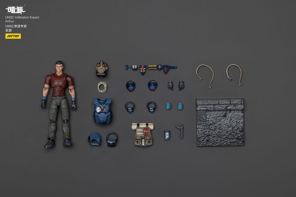 UNSC Dark Source Figura Infiltration Expert Arthur 7 cm
