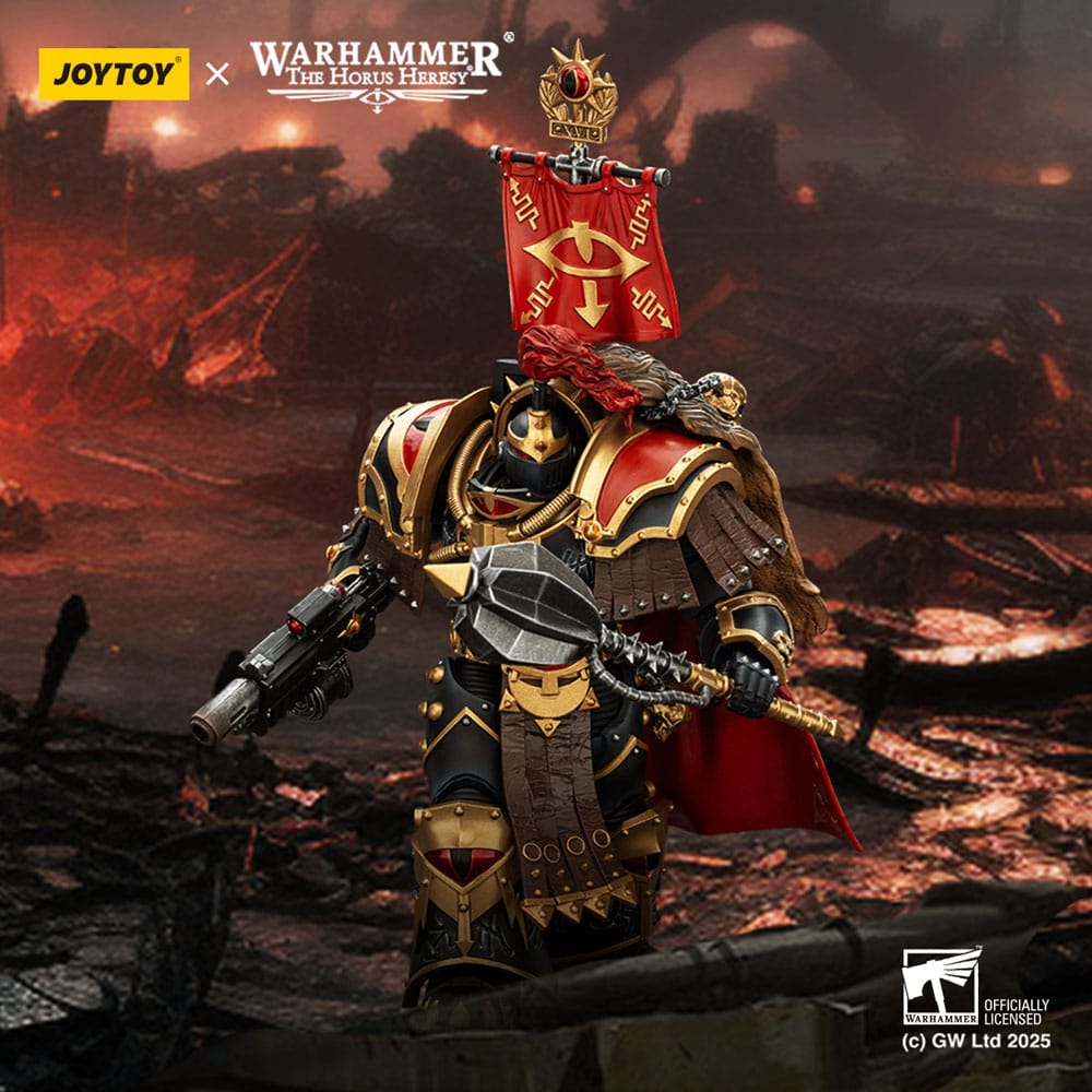 Warhammer 40,000: Sons of Horus Figura Legion Cataphractii Praetorwith Combi-Melta and Power Maul 14 cm