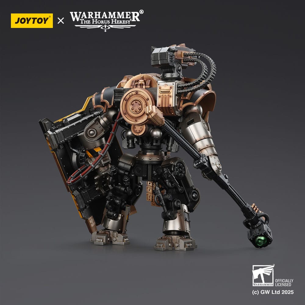 Warhammer The Horus Heresy Figura Iron Warriors Iron Circle Domitar-Ferrum Class Battle-automata with Karceri Battle Shield 24 cm