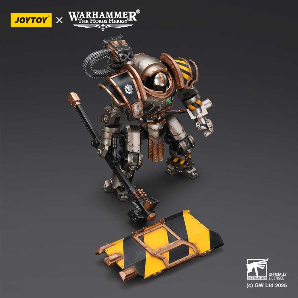 Warhammer The Horus Heresy Figura Iron Warriors Iron Circle Domitar-Ferrum Class Battle-automata with Karceri Battle Shield 24 cm