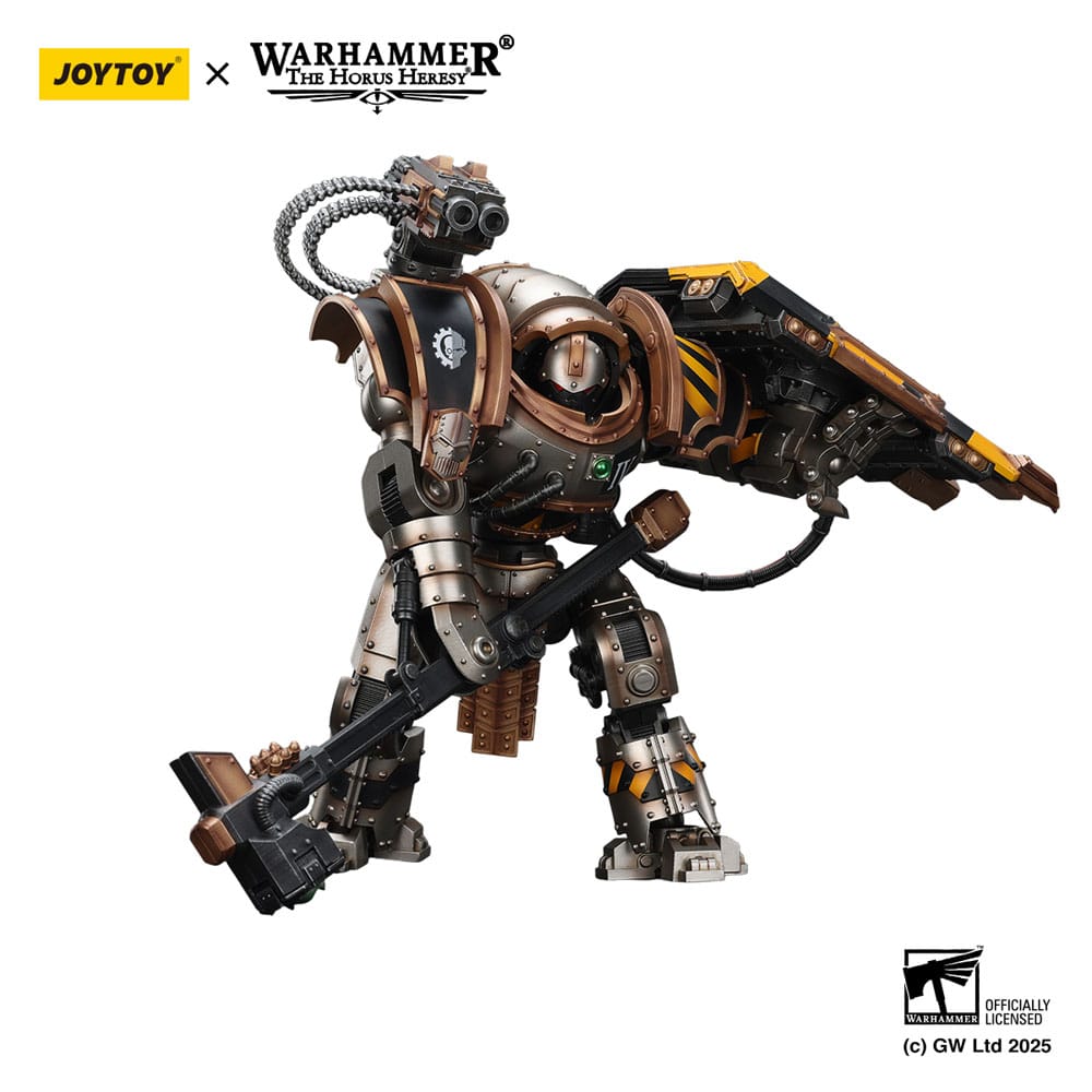 Warhammer The Horus Heresy Figura Iron Warriors Iron Circle Domitar-Ferrum Class Battle-automata with Karceri Battle Shield 24 cm