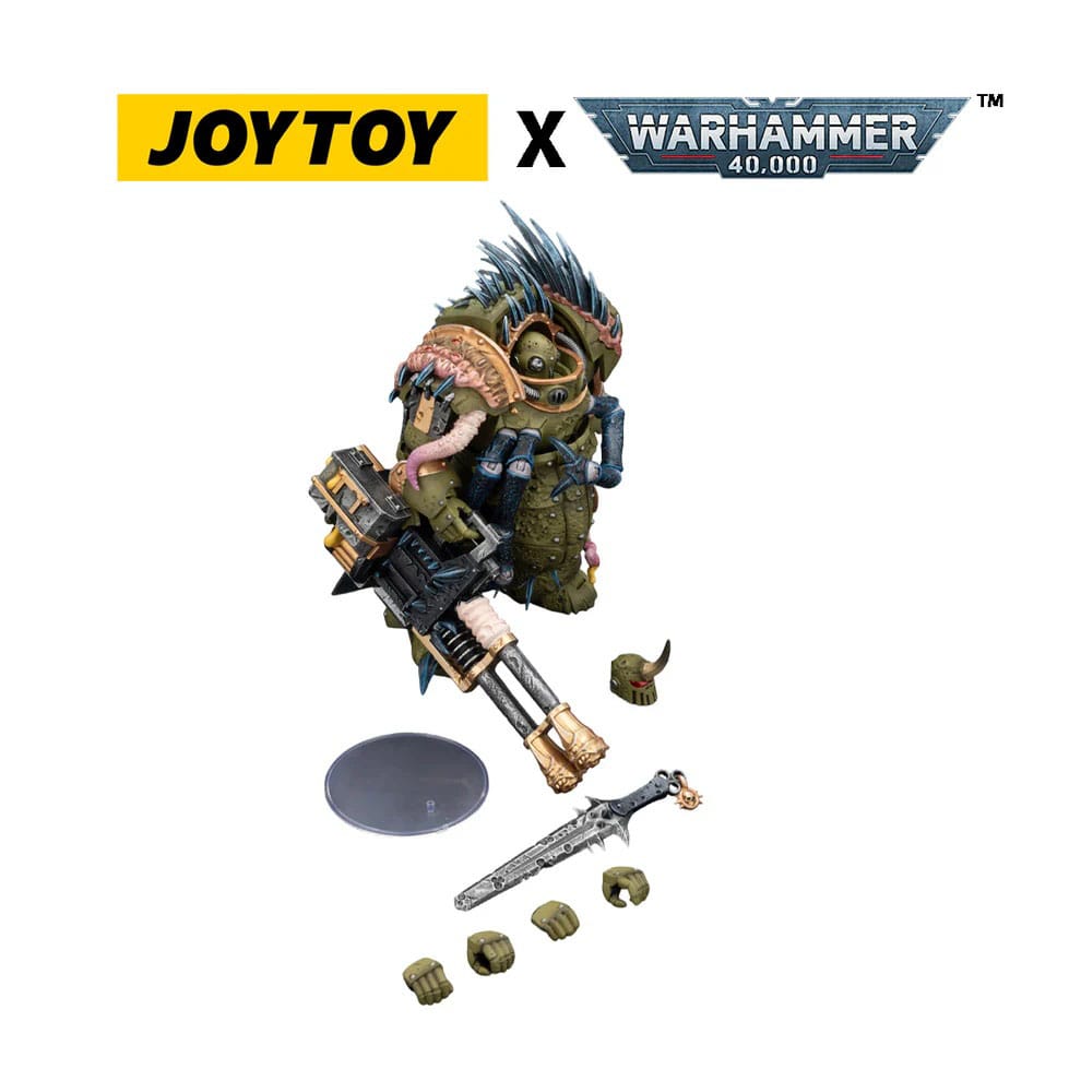 Warhammer 40,000 Figura Death Guard Blightlord Terminator 1 with Reaper Autocannon and Bubotic Blades 14 cm