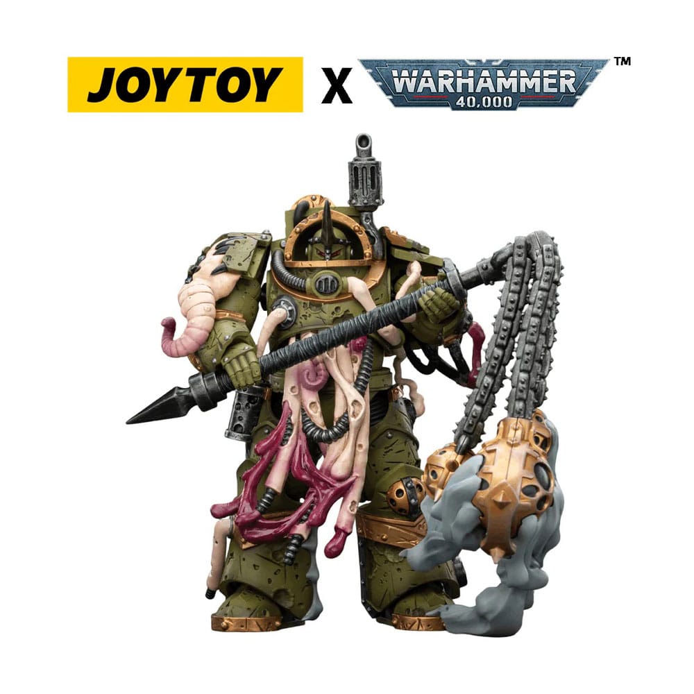 Warhammer 40,000 Figura Death Guard Blightlord Terminator 2 with Flail of Corruption 14 cm Frikytopia