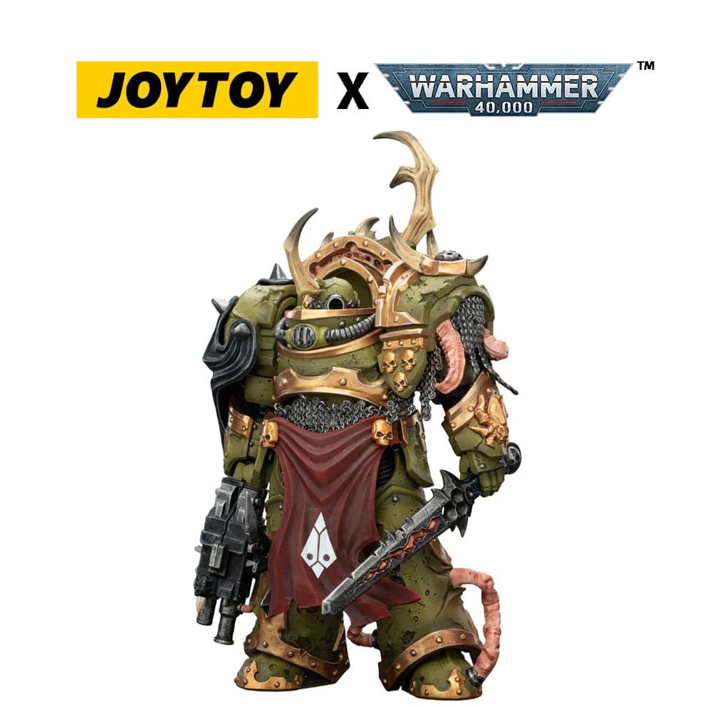 Warhammer 40,000 Figura Death Guard Blightlord Terminator 3 with Combi-bolter and Bubotic Blade 14 cm