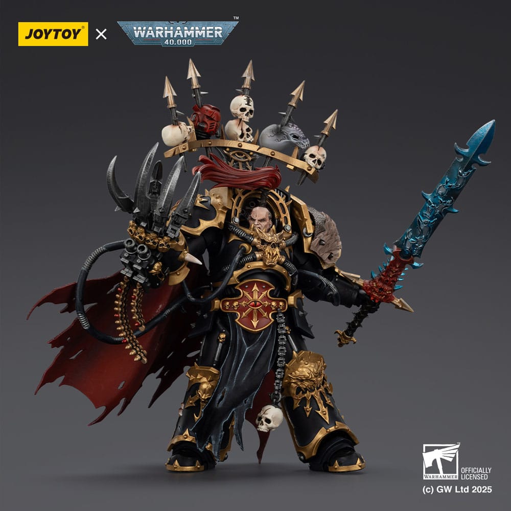 Warhammer 40,000 Figura  Black Legion Abaddon the Despoiler with Drach'nyen and the Talo 16 cm