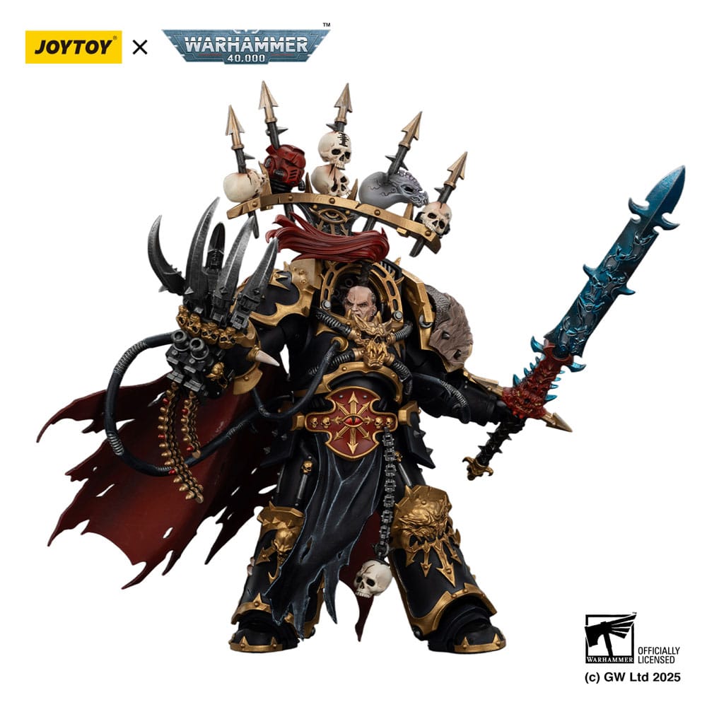 Warhammer 40,000 Figura  Black Legion Abaddon the Despoiler with Drach'nyen and the Talo 16 cm