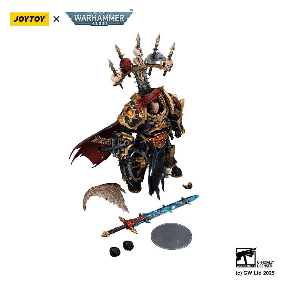 Warhammer 40,000 Figura  Black Legion Abaddon the Despoiler with Drach'nyen and the Talo 16 cm