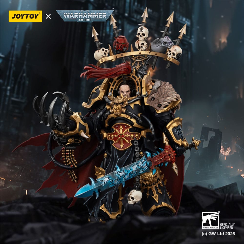Warhammer 40,000 Figura  Black Legion Abaddon the Despoiler with Drach'nyen and the Talo 16 cm