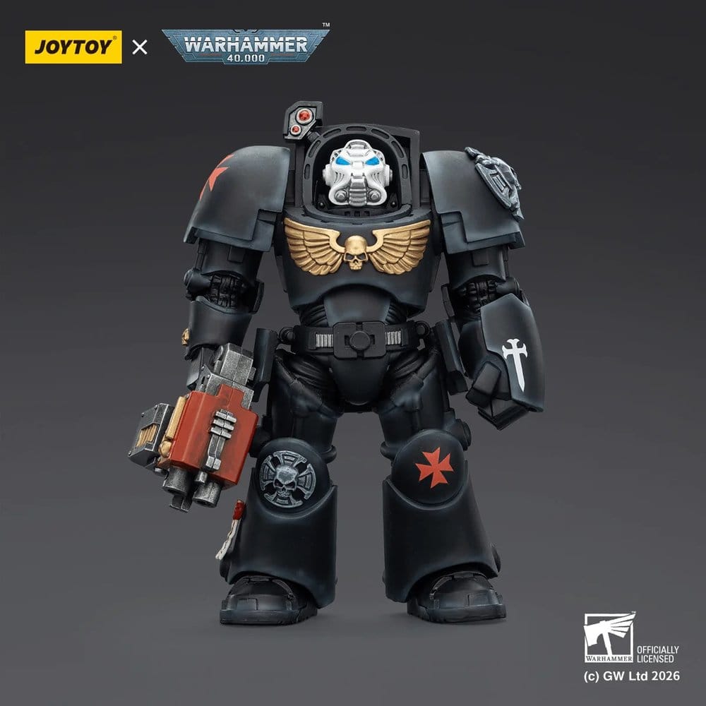 Warhammer 40,000 Figura Black Templars Terminator 2 with Power Fist and Storm Bolter 14 cm
