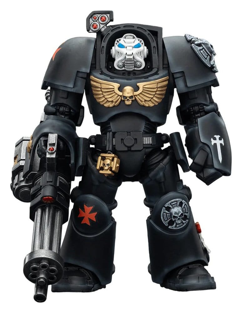 Warhammer 40,000 Figura Black Templars Terminator 3 with Power Fist and Assault Cannon 14 cm Frikytopia