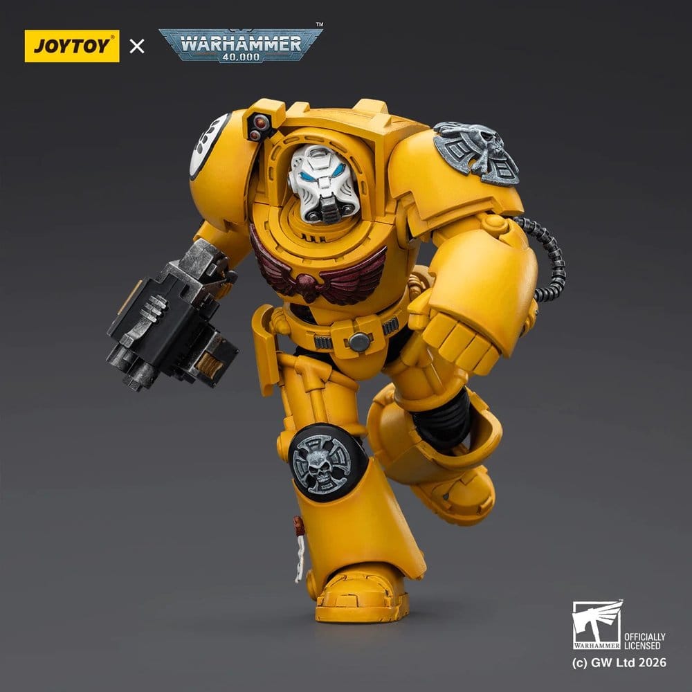 Warhammer 40,000 Figura Imperial Fists Terminator 2 with Power Fist and Storm Bolter 14 cm