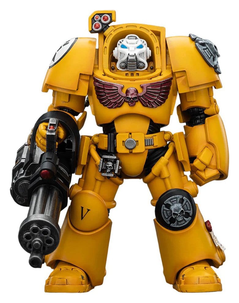 Warhammer 40,000 Figura Imperial Fists Terminator 3 with Power Fist and Assault Cannon 14 cm Frikytopia