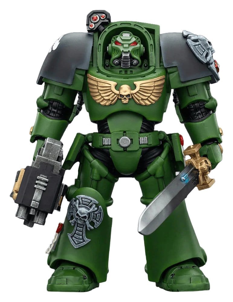 Warhammer 40,000 Figura Salamanders Terminator 1 with Power Sword and Storm Bolter 14 cm Frikytopia