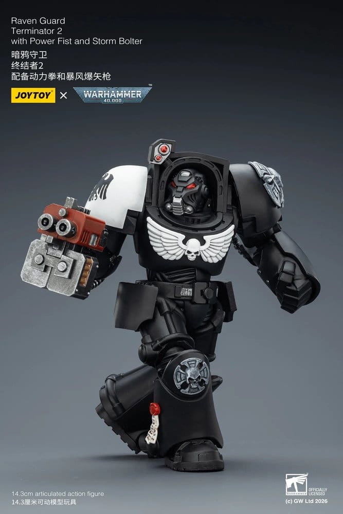 Warhammer 40,000 Figura Raven Guard Terminator 2 with Power Fist and Storm Bolter 14 cm
