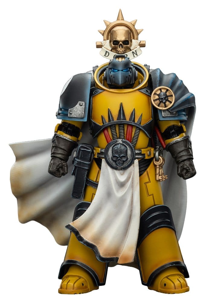 Warhammer Imperial Fists Figura Librarian Consulwith Force Axe and Bolt Pistol 12 cm Frikytopia