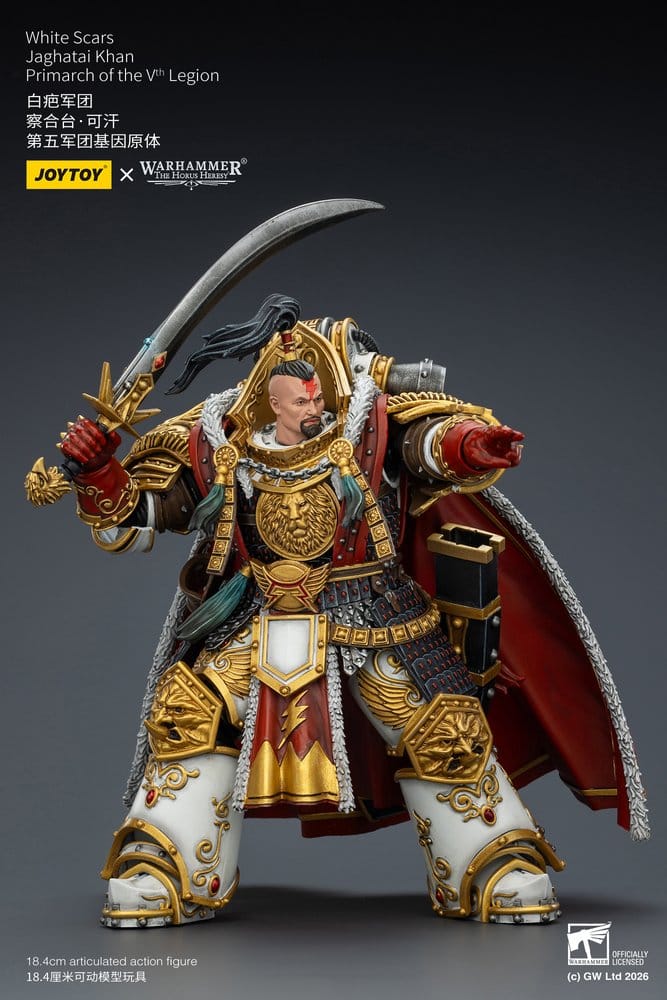 Warhammer The Horus Heresy Figura White Scars Jaghatai Khan Primarch of the Vth Legion 19 cm