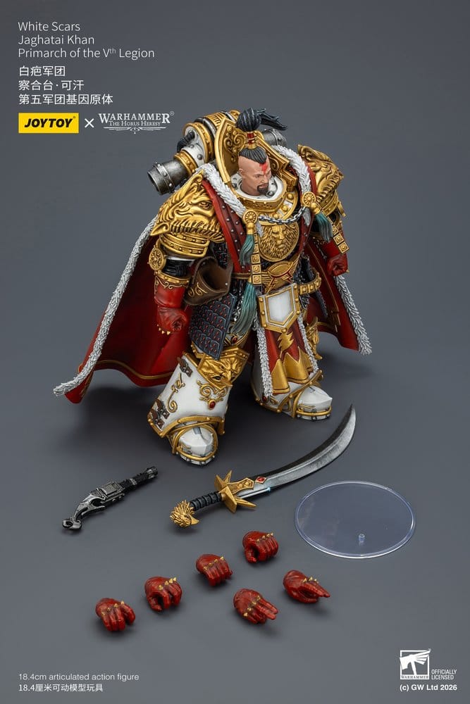 Warhammer The Horus Heresy Figura White Scars Jaghatai Khan Primarch of the Vth Legion 19 cm