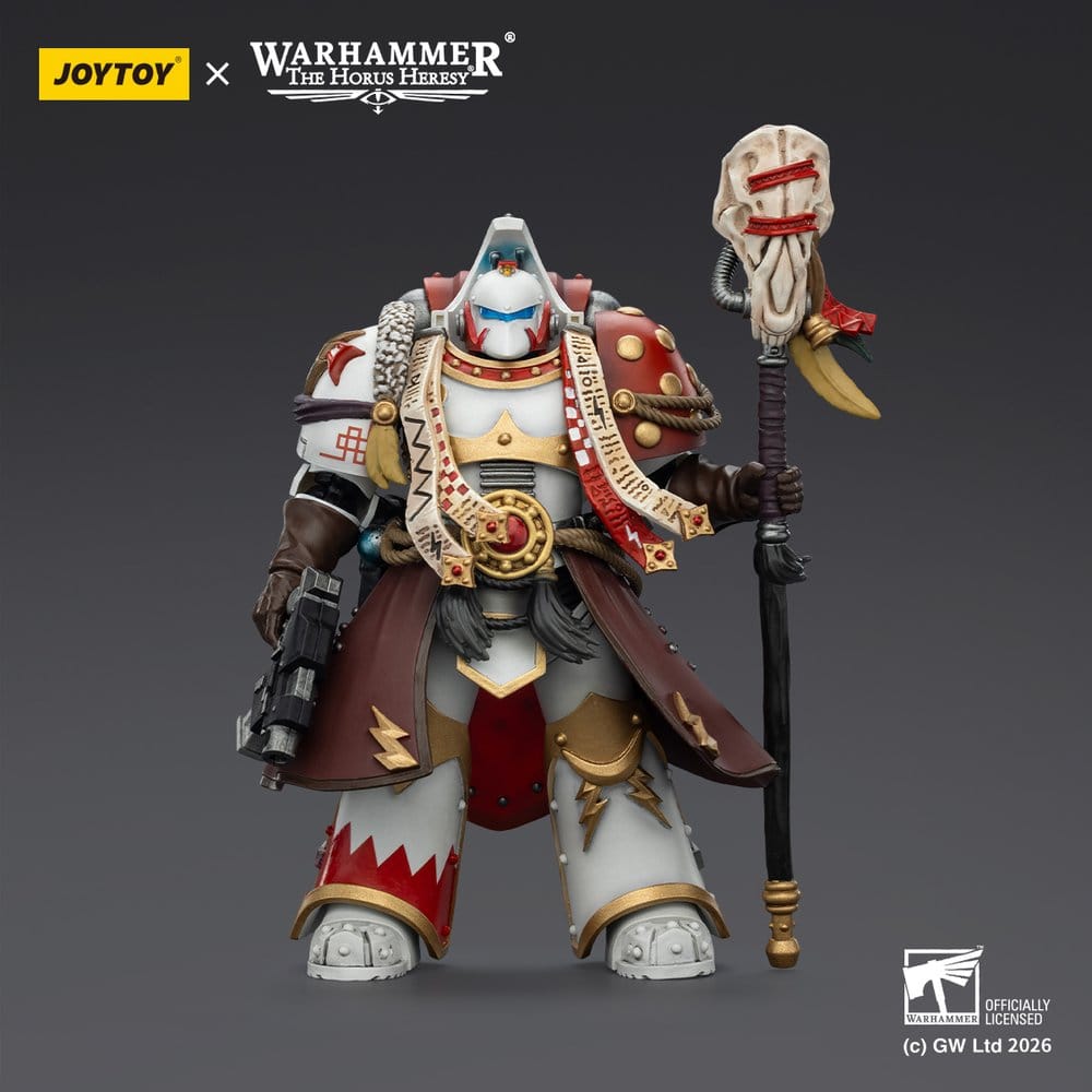 Warhammer 40,000 Figura White Scars Stormseer Consulwith Force Staff and Bolt Pistol 12 cm