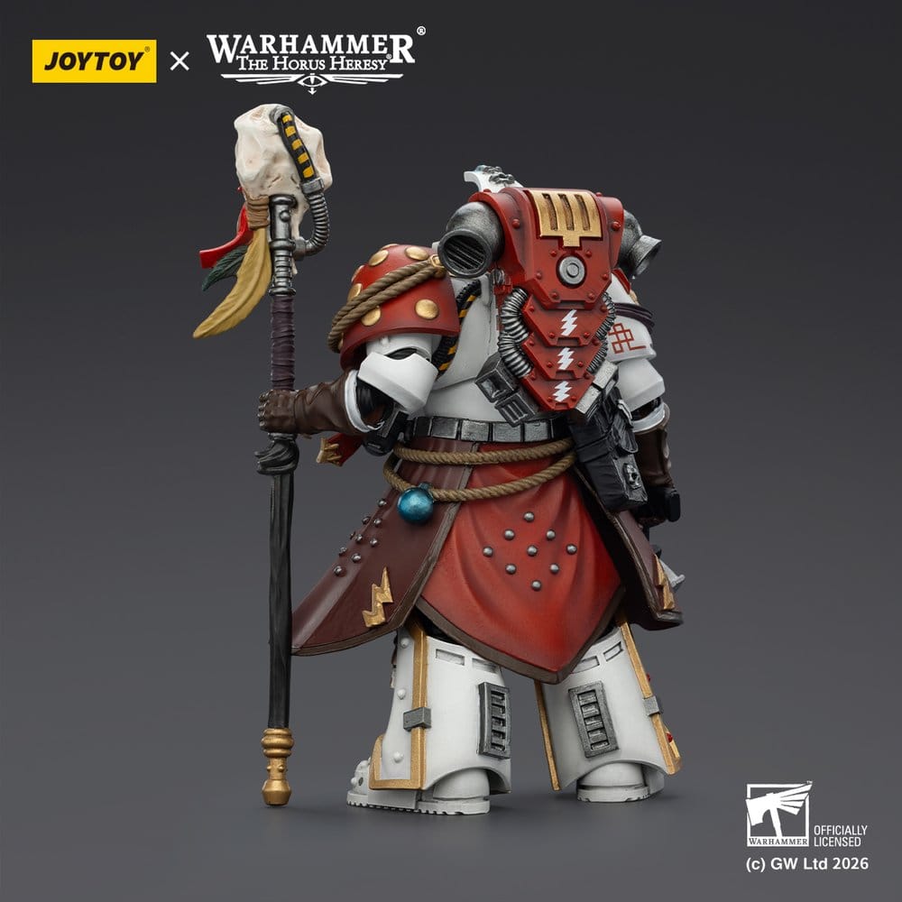 Warhammer 40,000 Figura White Scars Stormseer Consulwith Force Staff and Bolt Pistol 12 cm