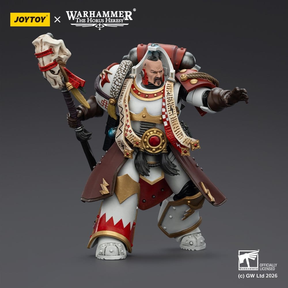 Warhammer 40,000 Figura White Scars Stormseer Consulwith Force Staff and Bolt Pistol 12 cm