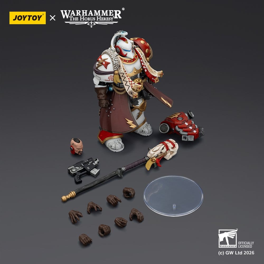 Warhammer 40,000 Figura White Scars Stormseer Consulwith Force Staff and Bolt Pistol 12 cm