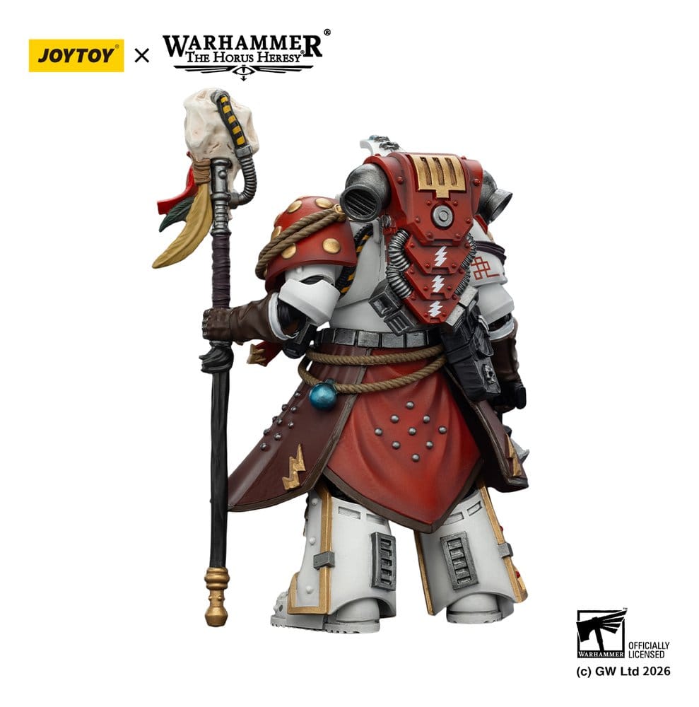 Warhammer 40,000 Figura White Scars Stormseer Consulwith Force Staff and Bolt Pistol 12 cm