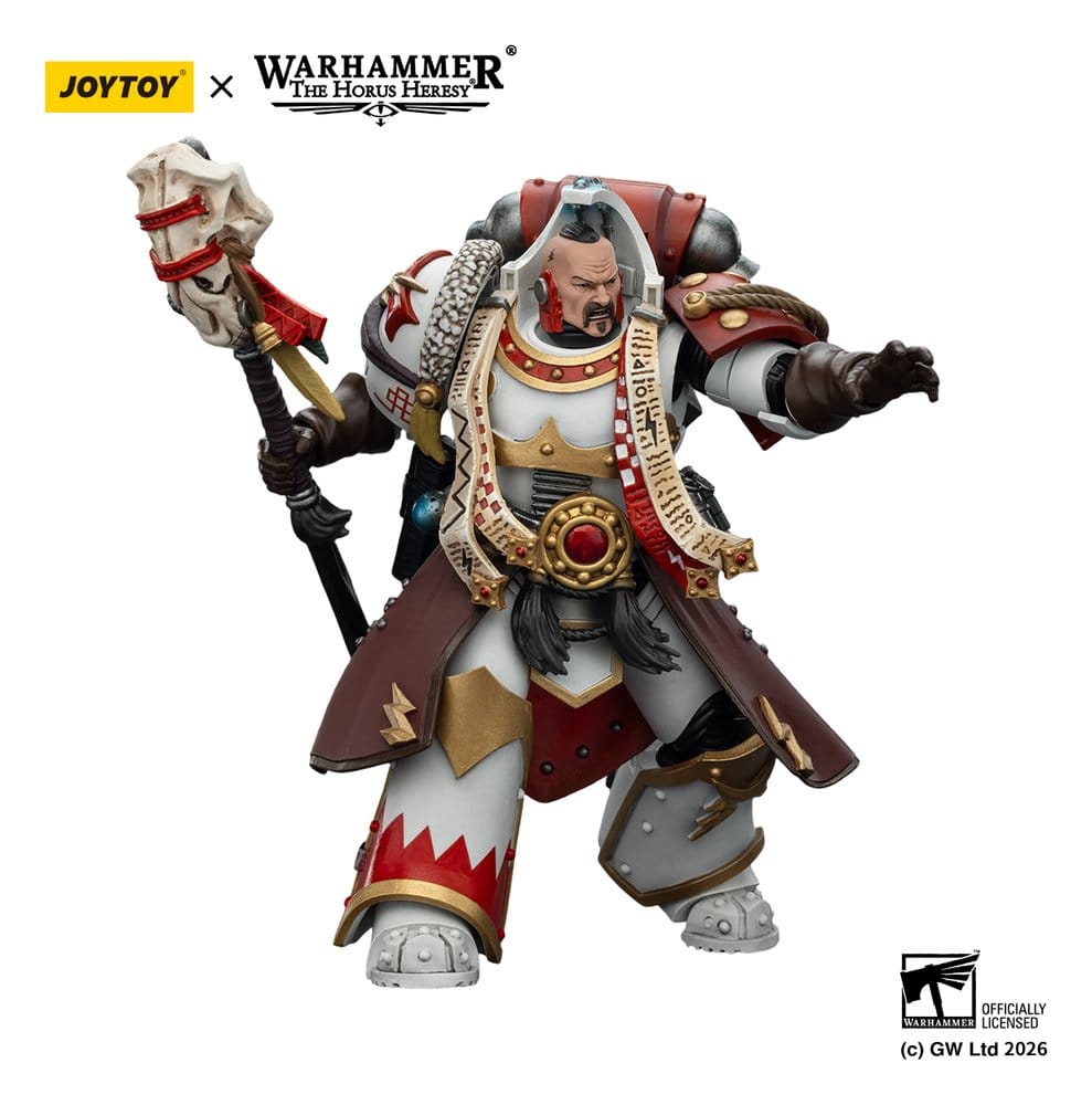 Warhammer 40,000 Figura White Scars Stormseer Consulwith Force Staff and Bolt Pistol 12 cm