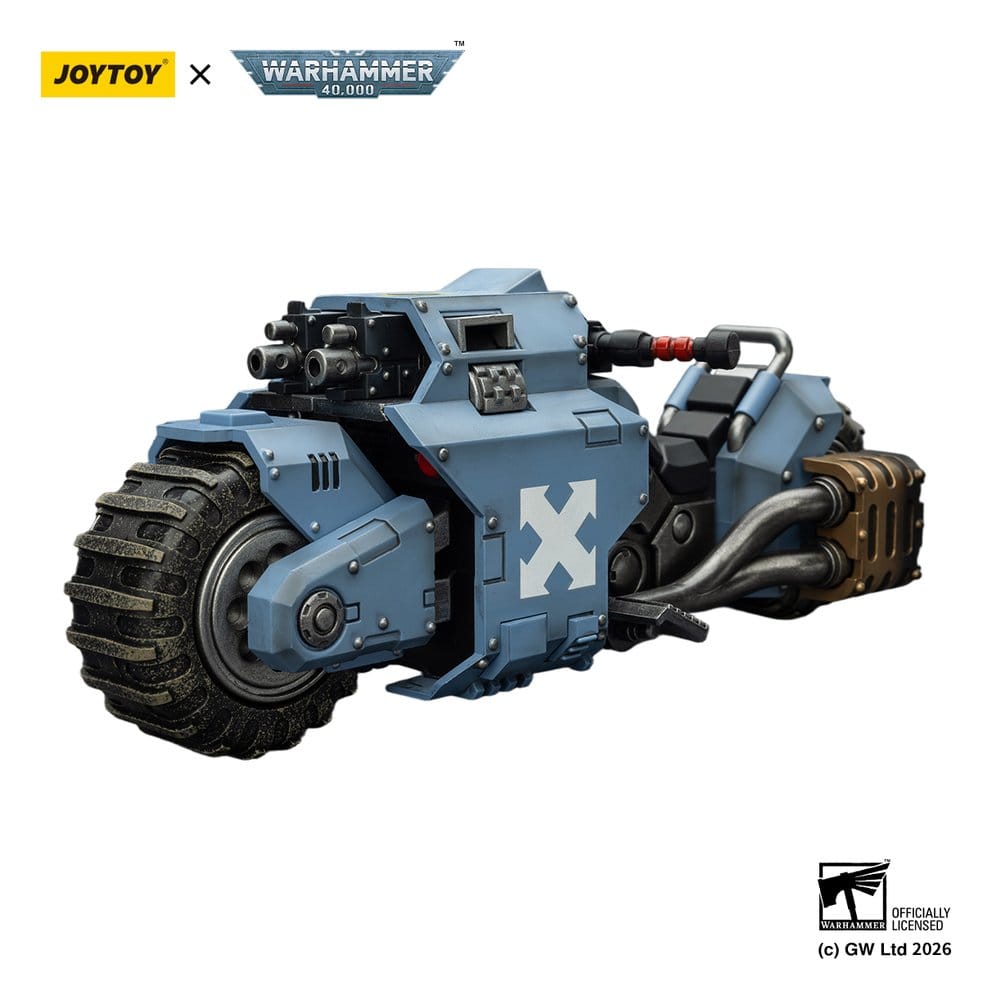 Warhammer 40,000 Raider-pattern Combat Bike Space Wolves with twin-linked bolt rifles 22 cm